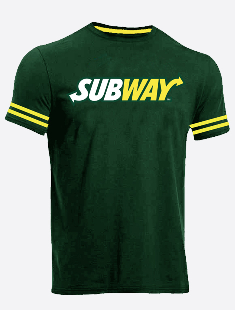 Dark Green Subway T Shirt