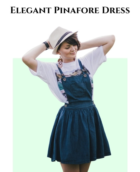 elegant pinafore dress