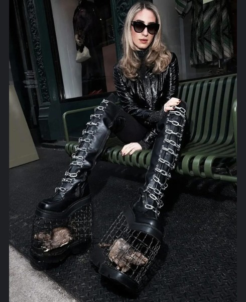 rat caged boots trend