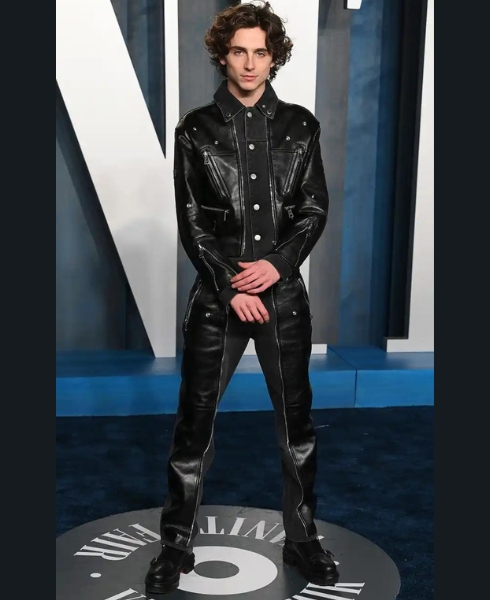 head-to-toe leather suit