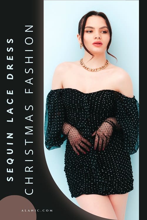 Sequin Lace Dress
