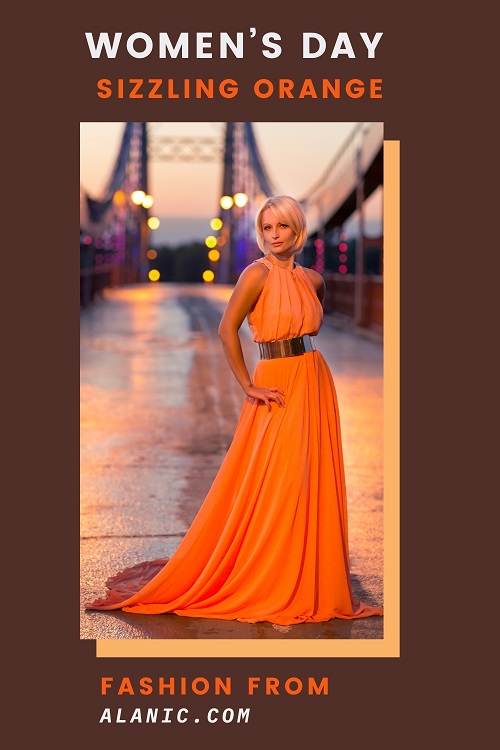 Sizzling Orange Fashion Outfit