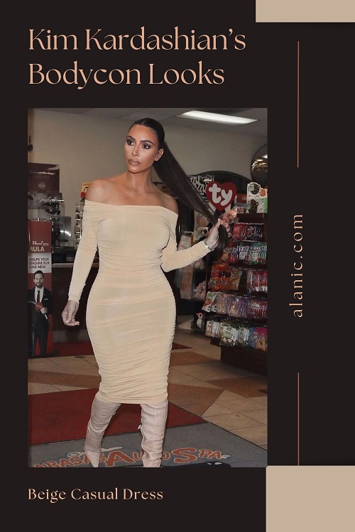 Beige Casual Dress