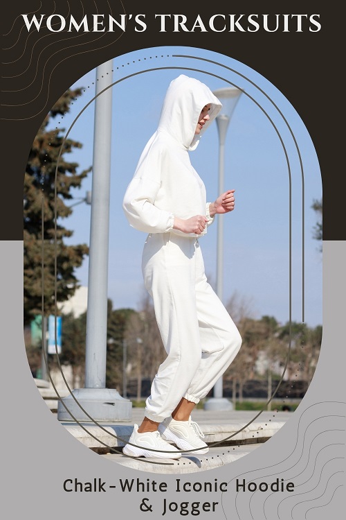 Chalk-White Iconic Hoodie and Jogger