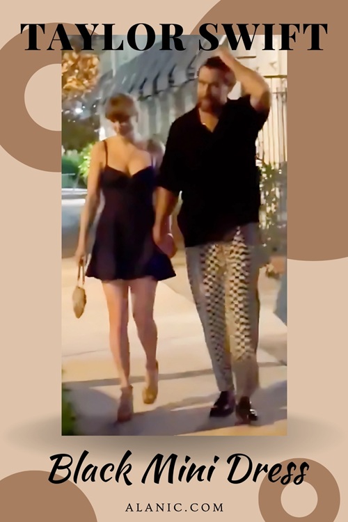Taylor Swift in Black Mini Dress