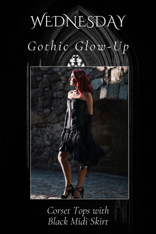 Wednesday Gothic Glow-Up Fashion
