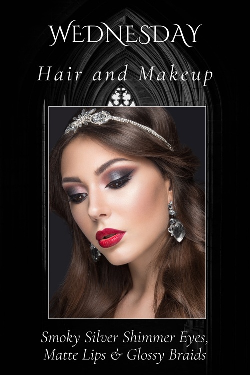Wednesday Hair and Makeup Smoky Look