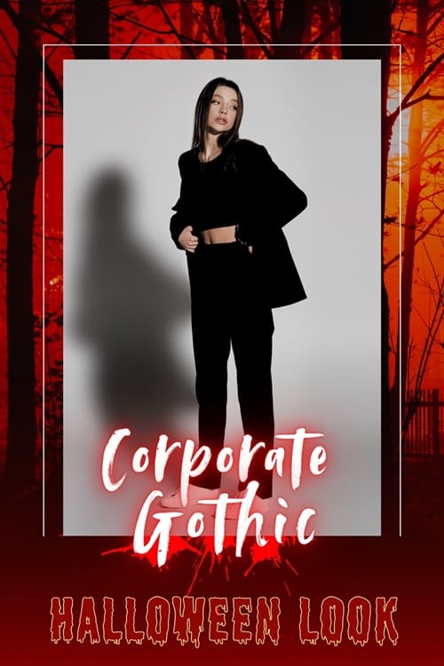 Corporate Gothic Halloween Look