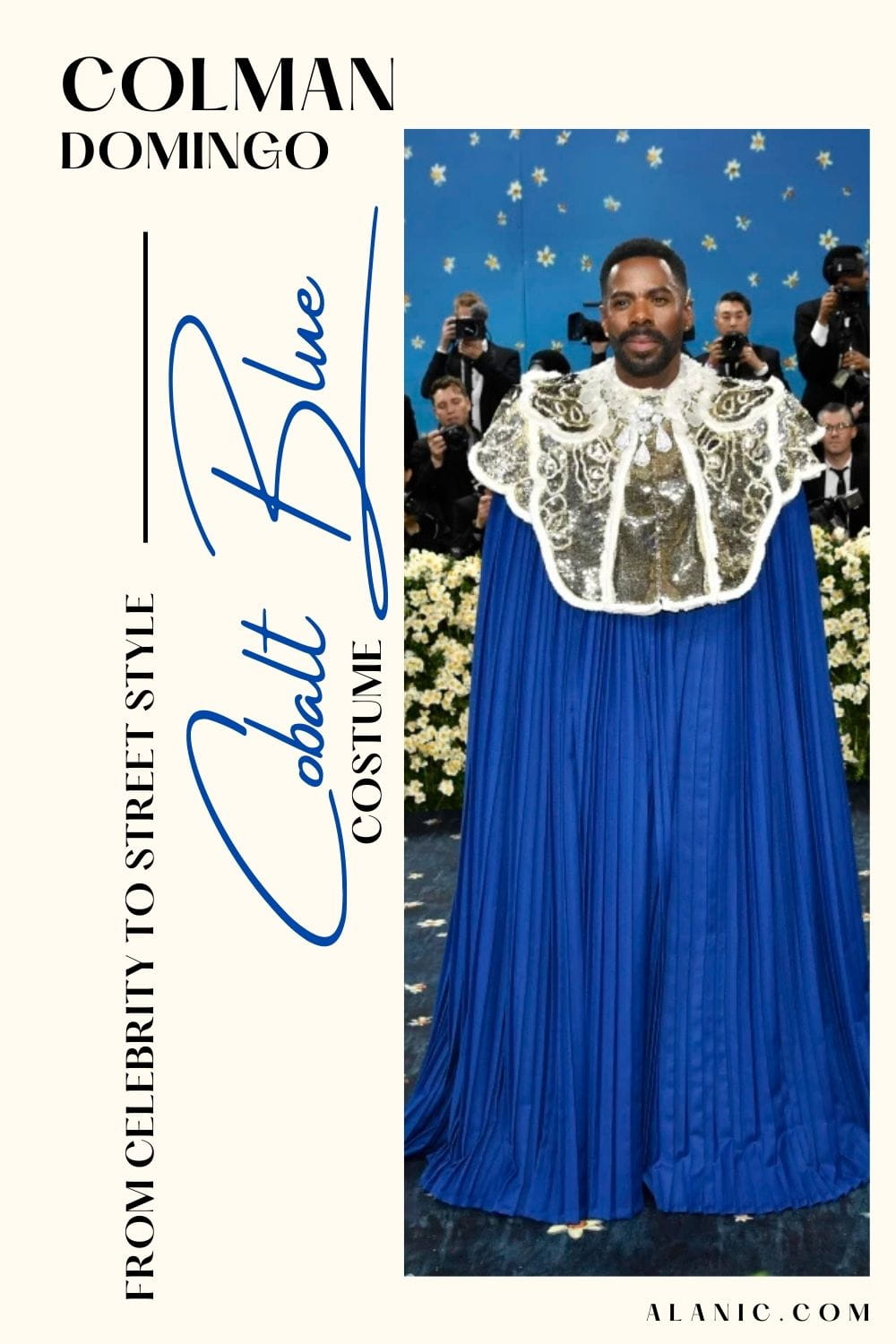 Colman Domingo in Cobalt Blue Costume