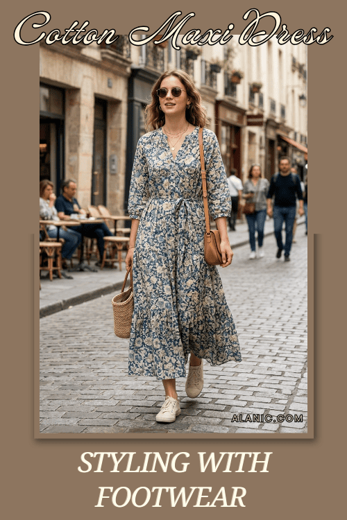 Maxi Dress with Sneakers Outfit