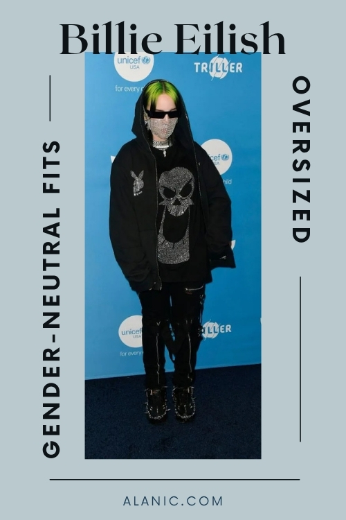 Billie Eilish Oversized Gender-Neutral Fits Billie Eilish Oversized Activewear Look