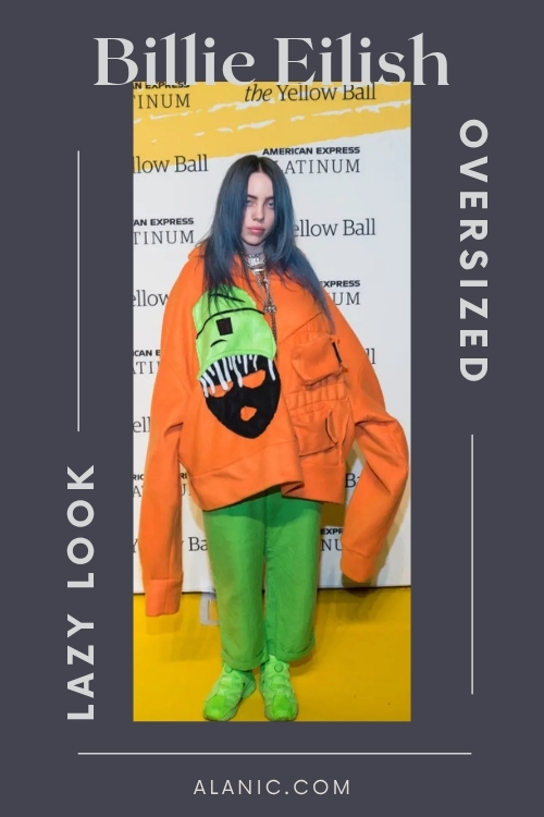 Billie Eilis Oversized Lazy Look Billie Eilish Activewear Style