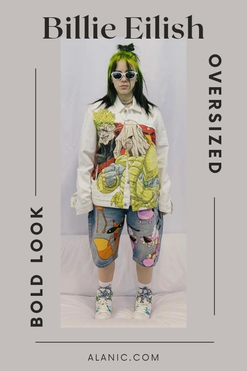 Billie Eilish Oversized Bold Look Celebrity Inspired Oversized Activewear