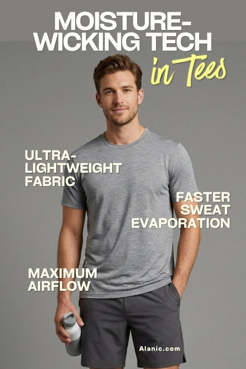 Feather-Light Men's Summer Tees Why Retailers Should Stock Moisture-Wicking Tees
