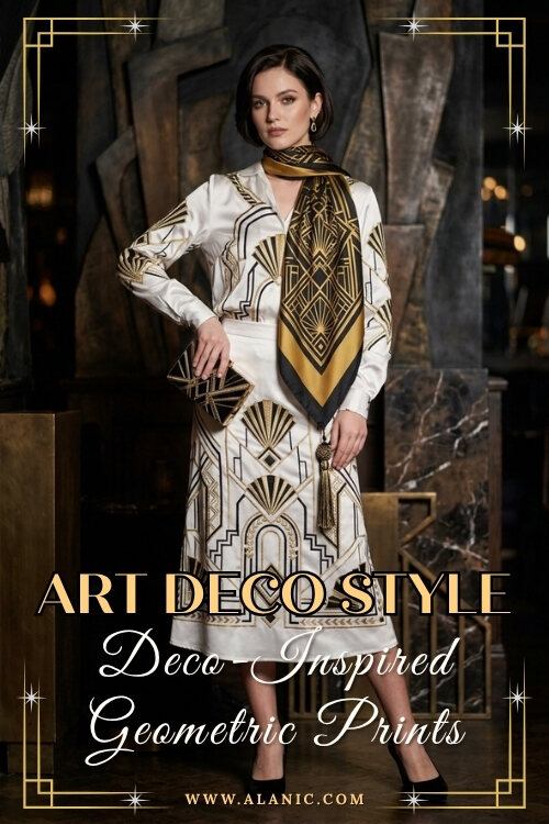 Deco-Inspired Geometric Prints Art Deco Fashion Trends Brands Should Stock