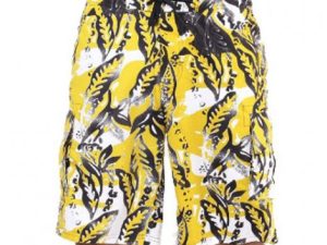 Wholesale Bright Yellow and Black Beach Men’s Shorts Manufacturer