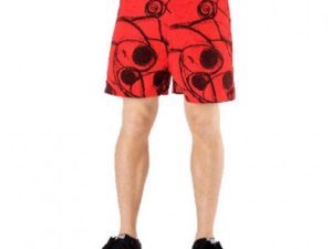 Wholesale Red and Black Printed Beach Men’s Shorts Manufacturer