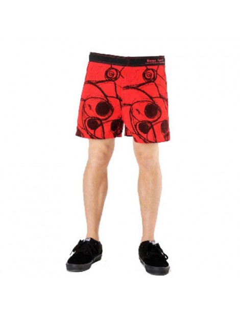 Wholesale Red and Black Printed Beach Men’s Shorts Manufacturer