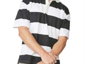 Wholesale Fashionable Black And White Polo T Shirt