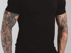Wholesale Black Half Sleeve Tee Manufacturer