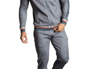 grey pop blue custom tracksuit wholesale