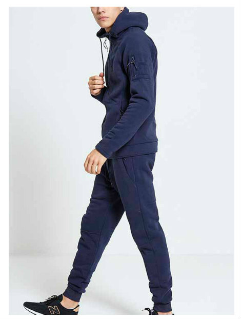 Wholesale Blue and Blue Custom Tracksuit