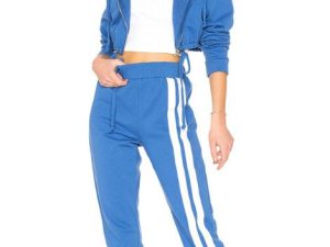 blue and white tracksuit top manufacturer Canada