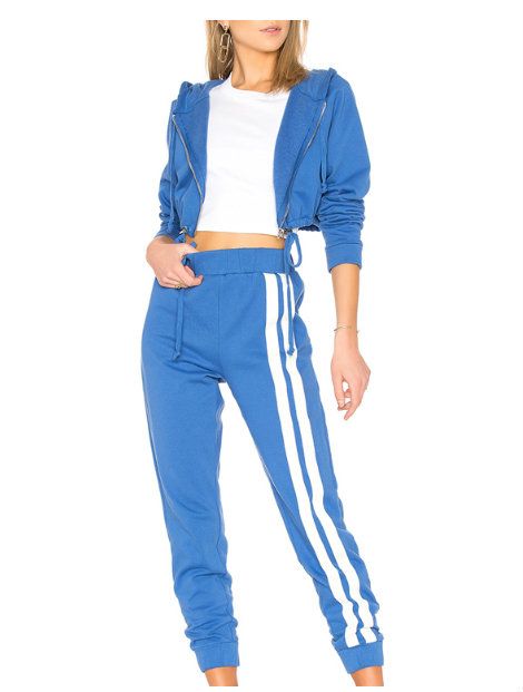 blue and white tracksuit top manufacturer Canada