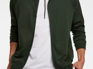 Wholesale Bottle Green Front Open Sweatshirt Manufacturer