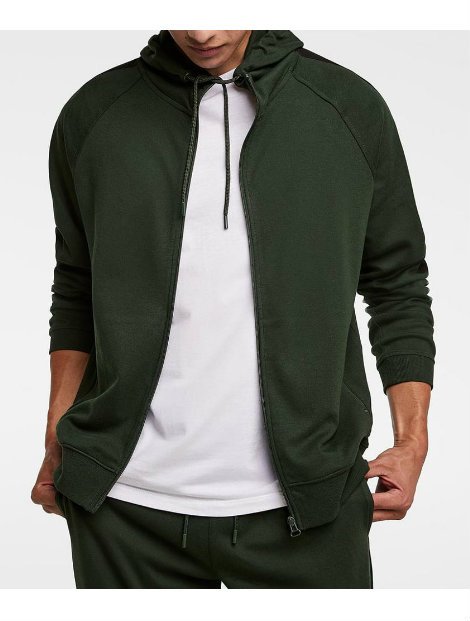 Wholesale Bottle Green Front Open Sweatshirt Manufacturer