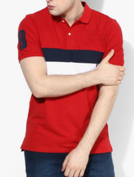 Wholesale Bright Red Polo T Shirt