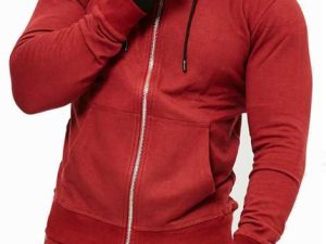 Wholesale Classy Red Hood Jacket Manufacturer