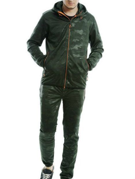 Wholesale Dark Green Block Tracksuit Jacket Manufacturer