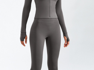 Wholesale Dark Grey Tracksuit Yoga Bottoms Manufacturer