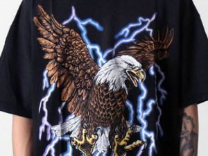 Wholesale Eagle Print Custom Tee Manufacturer