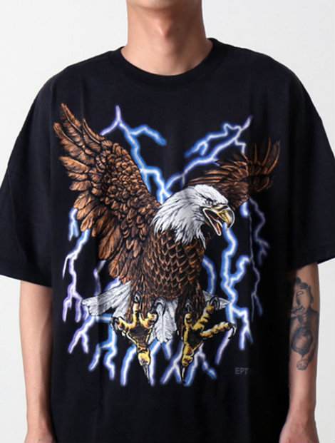 Wholesale Eagle Print Custom Tee Manufacturer