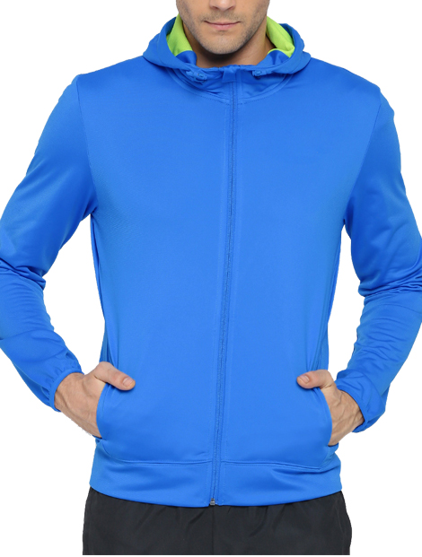 Wholesale Fabulous Blue Hood Jacket Manufacturer