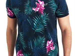 Wholesale Floral Polo T Shirt