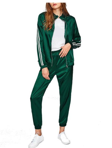 Wholesale Bold Green Tracksuit Jacket Manufacturer