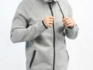 Wholesale Grey Melange Sports Track Top Manufacturer