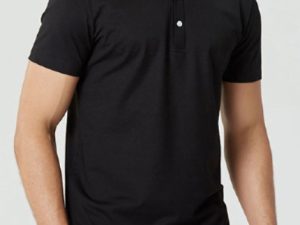 Wholesale Jet Black Polo T Shirt
