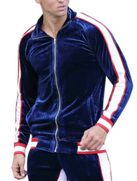 Wholesale Navy Blue Tracksuit Jacket Manufacturer