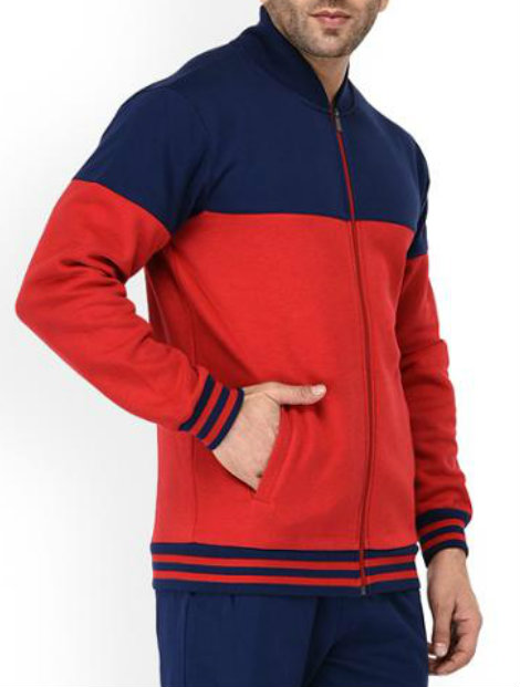 Wholesale Red and Blue Sports Tracksuit Manufacturer