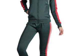 Wholesale Red and Green Custom Fitness Tracksuit