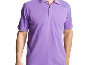 Wholesale Purple Polo T Shirt