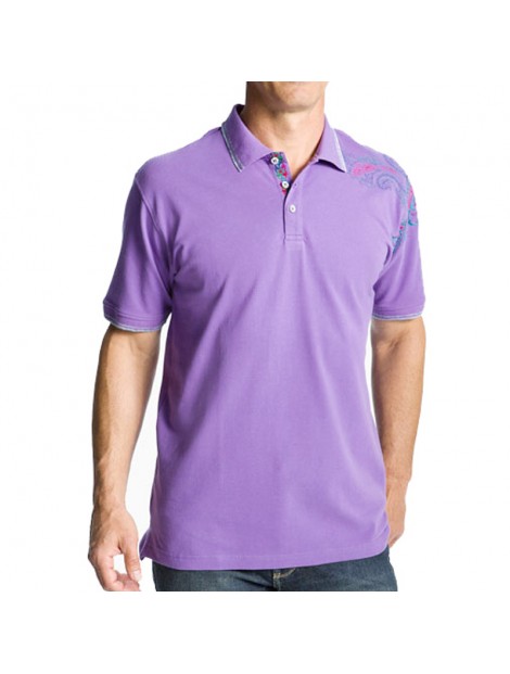 Wholesale Purple Polo T Shirt