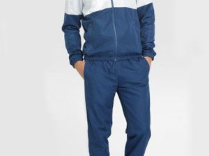 Wholesale Navy Block White Tracksuit