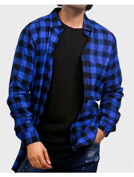 Wholesale Basic Blue Check Shirt Manufacturer