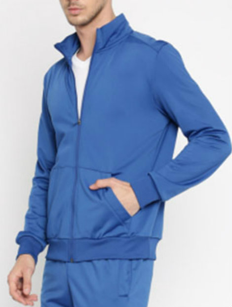 Wholesale Sky Blue Tracksuit Top Manufacturer in USA, UK, Canada