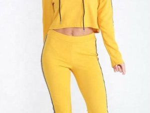 Wholesale Black and Yellow Block Custom Tracksuit Manufacturer